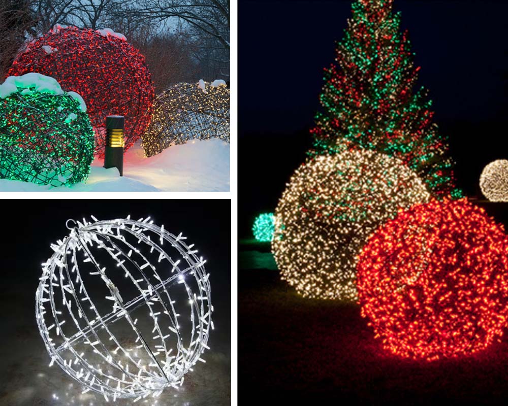 large outdoor christmas light balls large outdoor christmas light balls
